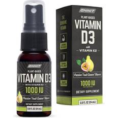 Onnit Vegetable Vitamin D3 K2 25 mcg 24 ml