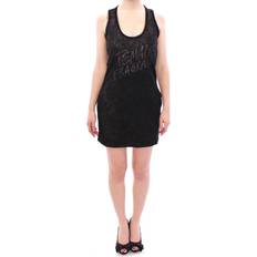Ermanno Scervino Black Lace Lined Stretch Mini Dress IT40