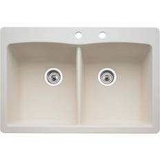 Corner Sinks Blanco Diamond Dual-mount 33-in Double