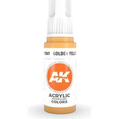 Amarillo Pinturas acrílicas AK Interactive Golden Yellow 17ml