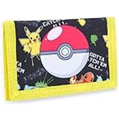 Pokemon Plånböcker barn - Pikachu Trifold Plånbok med ID -ficka dragkedja dragkedja - gåvor