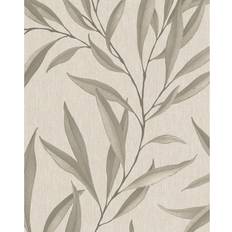 Wallpapers Marburg Galerie Avalon Muted Gold Large Leaf Trail Embossed Wallpaper