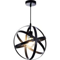 Giggi Black Industrial Ceiling Flush Light