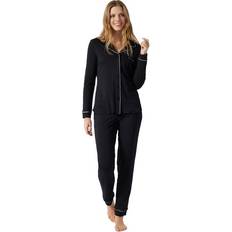 Schiesser Undertøy Schiesser Contemporary Nightwear Interlock Pyjama Svart Dame