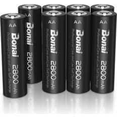 Aa rechargeable batteries Bonai AA Rechargeable Batteries 8-pack