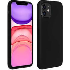 Avizar Apple iPhone 11 Silicone Semi-rigid Case Soft Touch Matte Finish Black