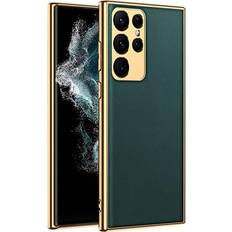 MTP Products GKK Electroplated Samsung Galaxy S22 Ultra 5G Hybrid Cover Grøn