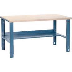 DIY Accessories Global Industrial Workbench, Bench-in-a-Box, Laminate Square Edge, 60 x 30" Blue