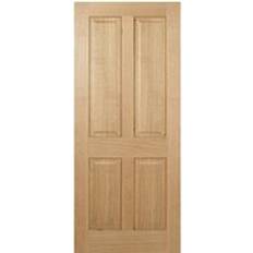 Tree Coloured Interior Doors LPD Doors Regency Prefinished Oak 4 Interior Door (x198.1cm)