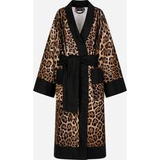 Mujer - Multicolor Batas Dolce & Gabbana Casa All Over Leopard Print Bathrobe