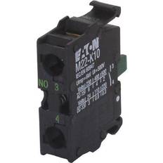 Eaton Electrical Installation Materials Eaton M22-K10 Contact Block, Screw, Black, 22mm, 1NO