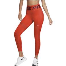 Dame - Oransje Tights Nike Nvlty Tight 7/8 - Orange/Silver