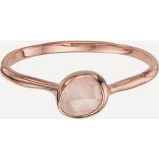 Monica Vinader Rose Gold Rings Monica Vinader Womens Pink Siren 18ct Rose Gold-plated Vermeil Sterling Silver Ring