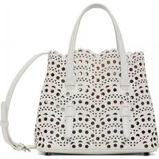 Alaïa Väskor Alaïa Mina 20 white leather tote bag
