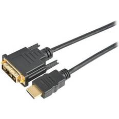 Prokord Hdmi-kabel Hdmi Hane Dvi-d Hane 5m