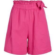 Mjukisshorts - Rosa Vila Hög Midja Shorts Rosa