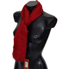 Red Scarfs Missoni Red Cashmere Unisex Neck Wrap Fringes Scarf