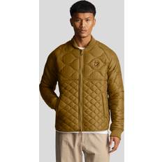 Lyle & Scott Oberbekleidung Lyle & Scott Plus JK1916 Quilted Bomber Jacket Rankin Olive