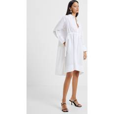 White Dresses French Connection Women's Rhodes Sust Poplin Shirt Dress White