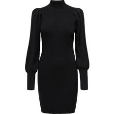 Damen - XS Kleider Only Katia Knitted Dress - Black