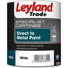 Leyland Trade White Paint Leyland Trade to Metal Paint White 0.75L