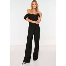 Trendyol Collection – Svart jumpsuit med bara axlar-Svart/a