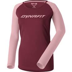 Donna - Rosso Maglie Termiche Dynafit 24/7 Maglia a Maniche Lunghe Donna - Burgundy