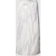 Calvin Klein Ensfarvet Nederdele Calvin Klein Slå-om nederdel Shine Viscose Wrap Skirt Lilla