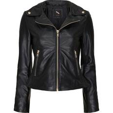 Guld Overtøj BTF CPH jacket 10576 Skindjakke Black w Gold