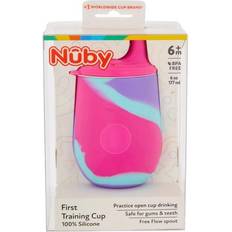 Cups Nuby Pink/Purple Silicone Training Sippy Cup PINK/PURPLE One Size