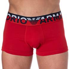 Emporio Armani Trunk Megalogo Cotton Boxer Briefs - Red