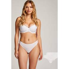 Hunkemöller Truser Hunkemöller 2er-Pack String Kim Cotton Weiß