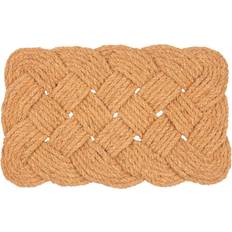 Nicola Spring Natural Coir Knotted Door Mat 68cm Brown