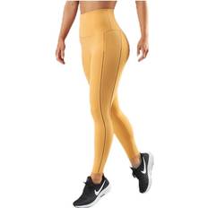 Femme - Jaune Collants Nike Yoga Luxe Rib 7/8 Tight Yellow Female Leggings - Beige