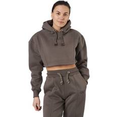 Donna - Taglia unica Maglioni Gavelo Chill Lounge Cropped Hoodie - Taupe Female Marrón