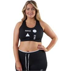 Unterwäsche Nike Swoosh Icon Clash Bra Plus White/Black, Female, Tøj, T-shirt, Træning, Sort