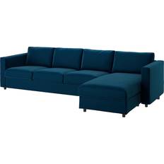 Ikea VIMLE Dark Green Blue Sofa 322cm 4-Sitzer