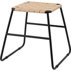 IKEA Svarta Pallar IKEA BOESKIL svart/natur Sittpall