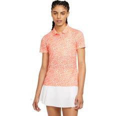 Polo Shirts Nike Dri-FIT Printed Womens Golf Polo, CRIMSN TINT 814