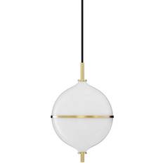 Rebello Decor Eternal Moonlight Medium Coated Brass/Opal/Black Pendant Lamp 22cm