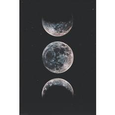 Rymden Posters Ikea Bild Image Moon Black Poster 61x91cm