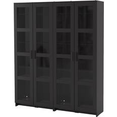 IKEA BRIMNES Black Vitrinskåp 160x190cm