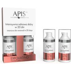 Acne Esfolianti & Scrub Viso Apis care face exfoliating set intensive skin renewal 10% emulsion +15% gel 15ml