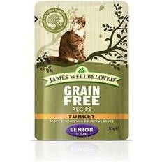 James Wellbeloved Cats Pets James Wellbeloved Jwb Senior Cat Pouches Grain Free Turkey 85g