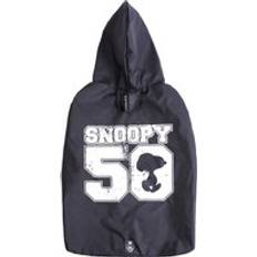 Snoopy Dog Raincoat Black Medium