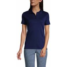 Polo Shirts Lands' End Women Supima Cotton Short Sleeve Polo Shirt