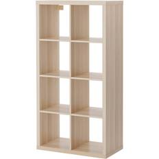 Kallax hylla IKEA Kallax Eicheneff Wlas Oak Hyllsystem 76.5x146.5cm