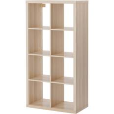 Regalbretter Regalsysteme Ikea Kallax Eicheneff Wlas Oak Regalsystem 76.5x146.5cm