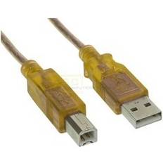 Kabler InLine usb 2.0 a an b, gelb-transparent blister-verpackung neu/ovp 1m