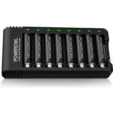 Aa battery charger Powerowl 8 Bay AA AAA Battery Charger